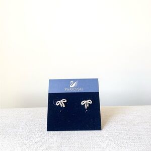 Swarovski bow earrings